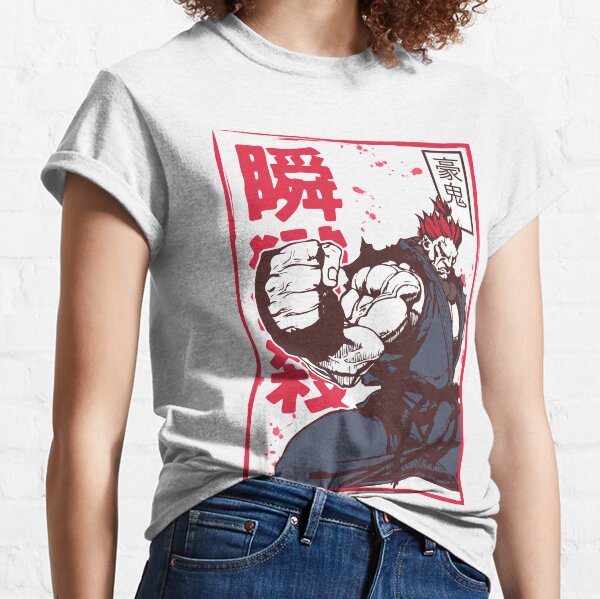 Street Fighter Akuma Character Mens Black Graphic Tee : Target