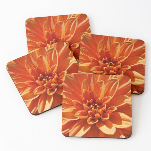 Item preview, Orange Dinner Plate Dahlia Flower designed and sold by Joy Watson - Natural Light Photography .