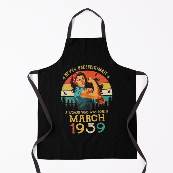 Item preview, Never underestimate a woman who was born in March 1959 vintage designed and sold by mharlan0ue.