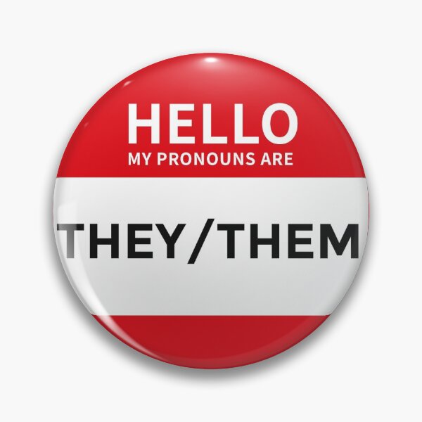 Item preview, Hello My Pronouns Are They/Them designed and sold by kaleidoink designs.