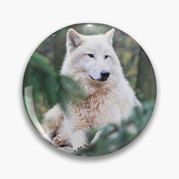 Item preview, Lobo fresco en bosque verde designed and sold by Naturenel.