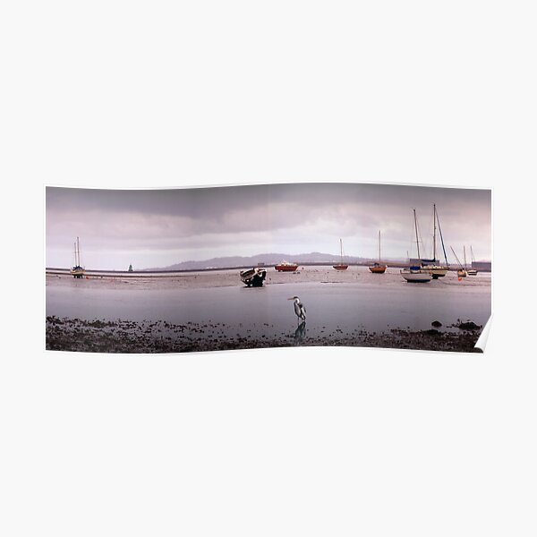 Boats Aground Poster