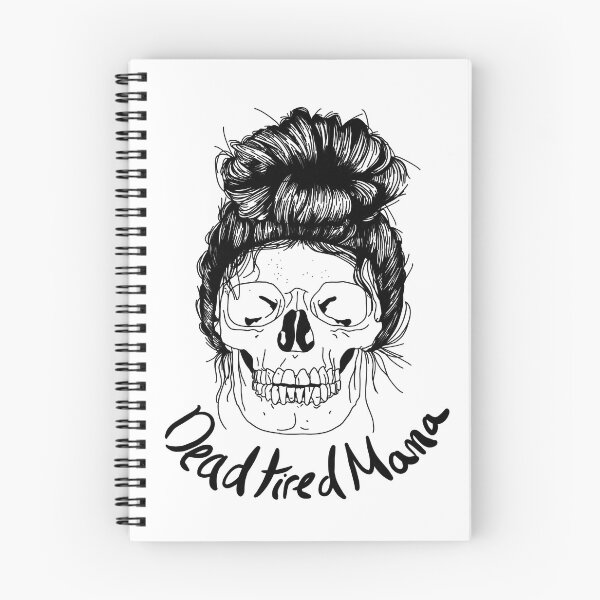 Item preview, Dead Mama Skull With Messy Bun designed and sold by EmilyDoesArt.