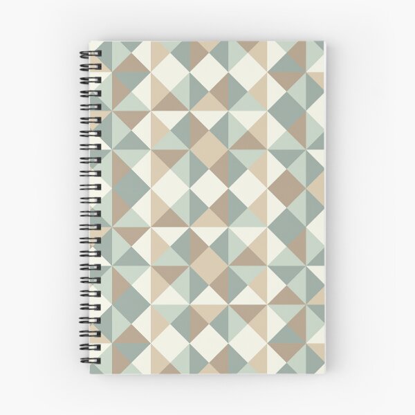 Item preview, Green Brown Triangles Geometric Pattern designed and sold by GeeHanz.