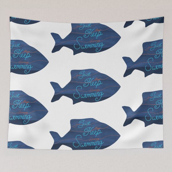 Item preview, Just Keep Swimming designed and sold by DesignsByJaycee.