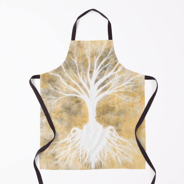 Item preview, Tree Silhouette on gold background  designed and sold by Kcinnik.