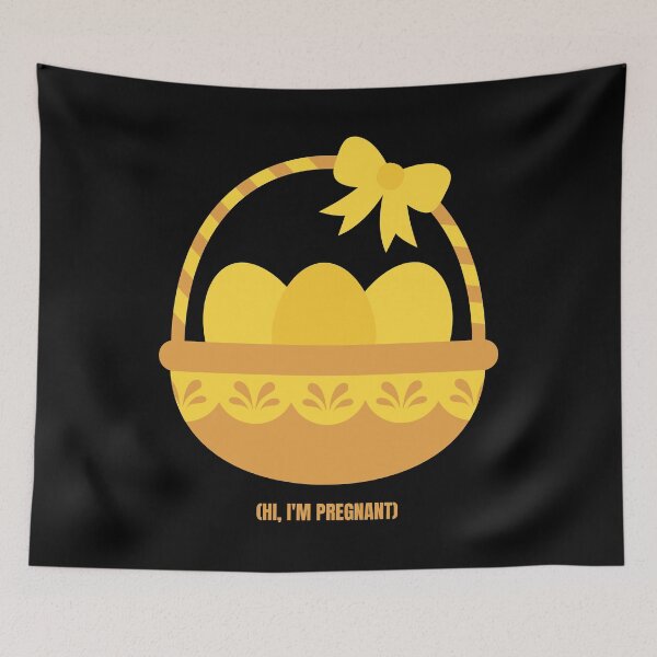 Item preview, Easter Egg Basket Hi I'm Pregnant Pregnancy Annoucement Maybe Twins or Triplets Perfect Gift for Mothers to Be designed and sold by Nathalie Aynié.