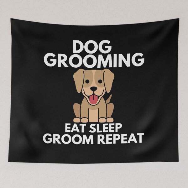 Item preview, Dog Grooming Eat Sleep Groom Repeat designed and sold by Gmaish.
