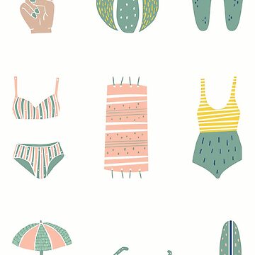 Imagen de la obra Pegatinas - Tema: playa, vacaciones, conchas marinas de Lapetiteredac