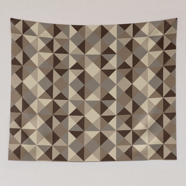 Item preview, Brown Triangles Geometric Pattern designed and sold by GeeHanz.