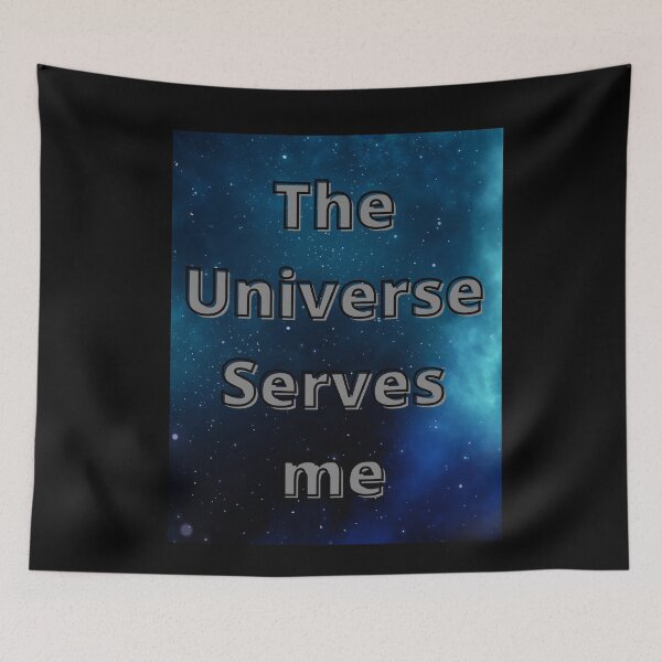 Item preview, The Universe Serves Me Blue designed and sold by RONZk.