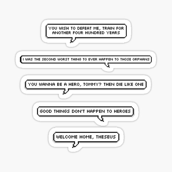 technoblade quote sticker pack 3 Sticker