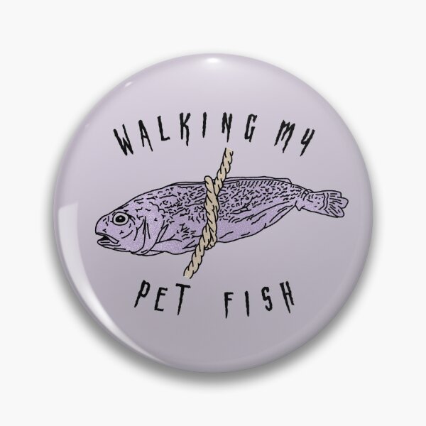 Item preview, Walking My Pet Fish designed and sold by fing-stickers.