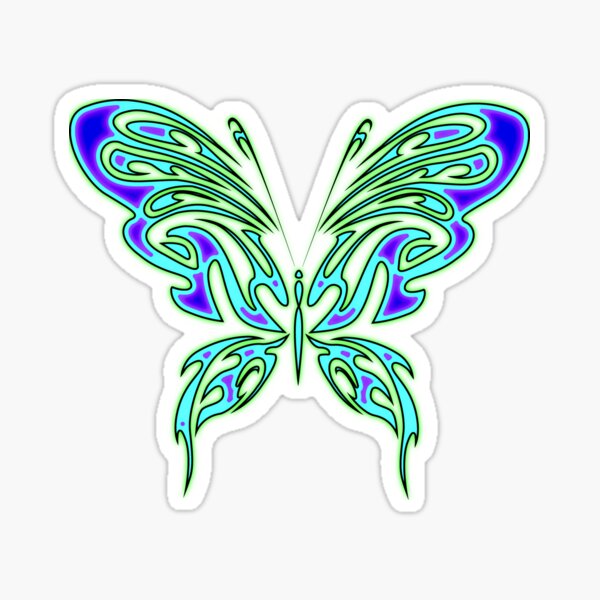 Butterfly Ion Sticker For Sale By Patryn Redbubble