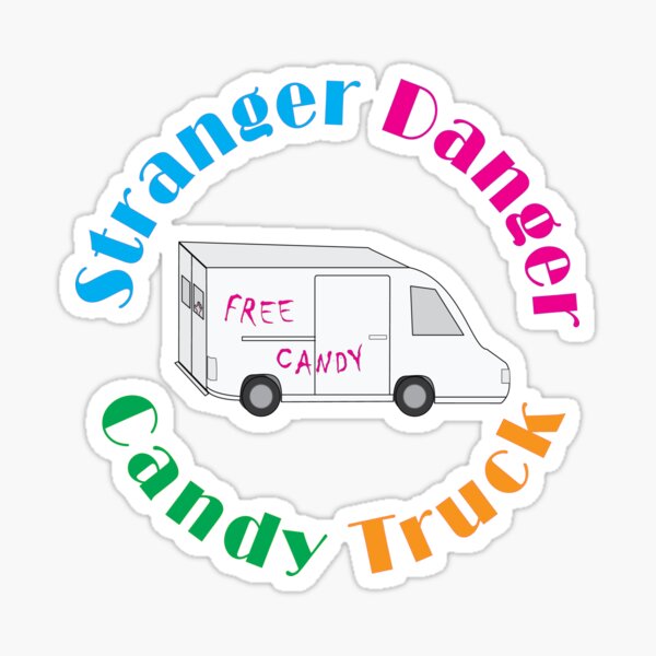 Scary Van Stickers Redbubble - free candy van roblox
