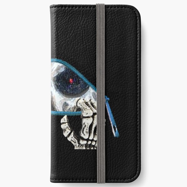 The eyes of a living skull iPhone Wallet