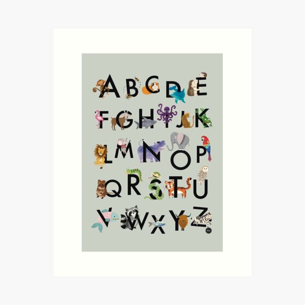Item preview, ABC poster designed and sold by 2BeSam.