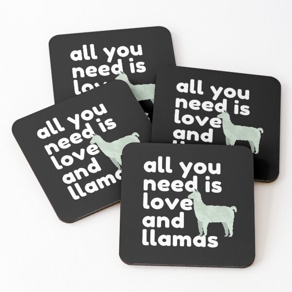 Item preview, All You Need Is Love and Llamas designed and sold by SunfullyYours.