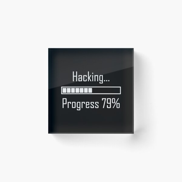 Item preview, Hacking progress - Cyber security nerd tees. designed and sold by PrintPress.