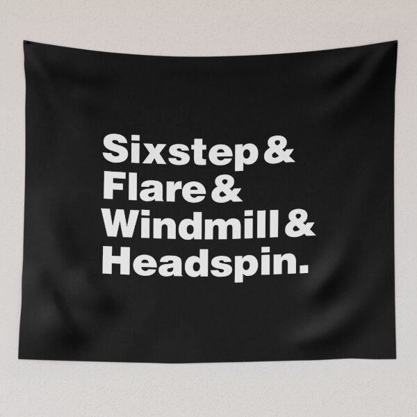 Item preview, Breakdance Moves - Sixstep & Flare & Windmill & Headspin designed and sold by mgoo.