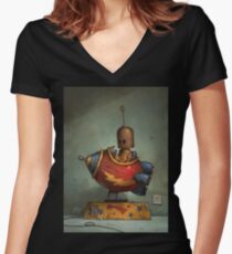 To Boldly Go Women's Fitted V-Neck T-Shirt