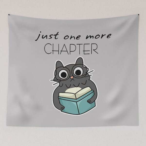 Item preview, Just One More Chapter Funny Cat Reading Book designed and sold by intervd257.