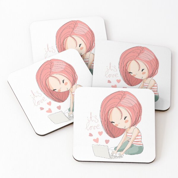 Item preview, Girl Playing With Notebook designed and sold by John Andrew.