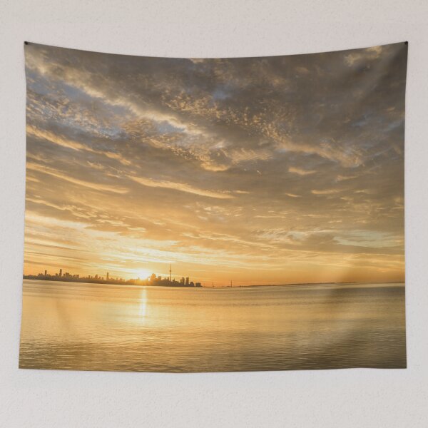 Item preview, Morning Glory - Spectacular Sunrise Behind Toronto Skyline designed and sold by Georgia Mizuleva.