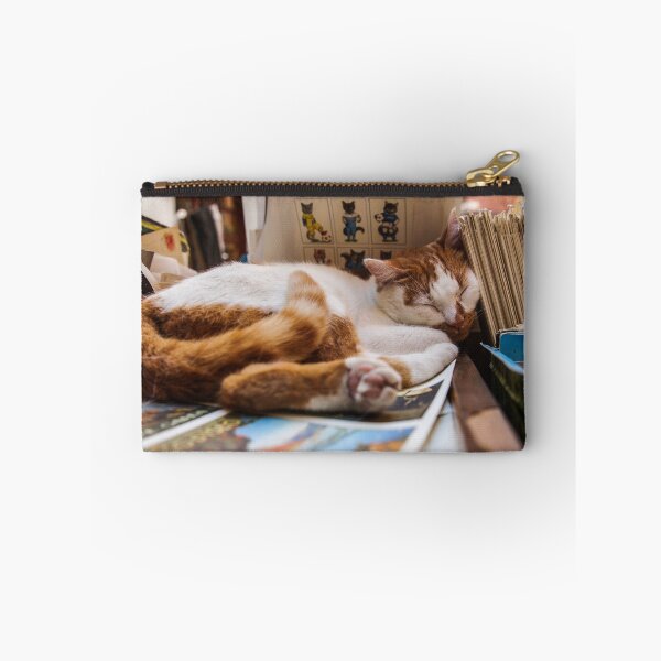 Item preview, Sleeping cat in the bookstore designed and sold by JDfotografie.