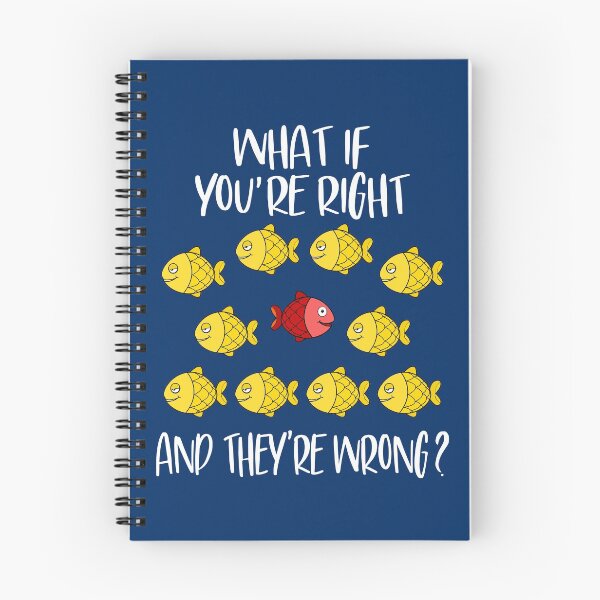 Item preview, What if you are right and they are wrong ? fish blue designed and sold by made4K.