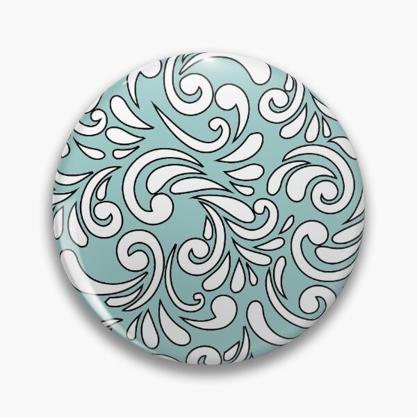 Item preview, Seamless Floral Pattern Cute Black and White Turquoise Artistic Background  designed and sold by clothesy7.