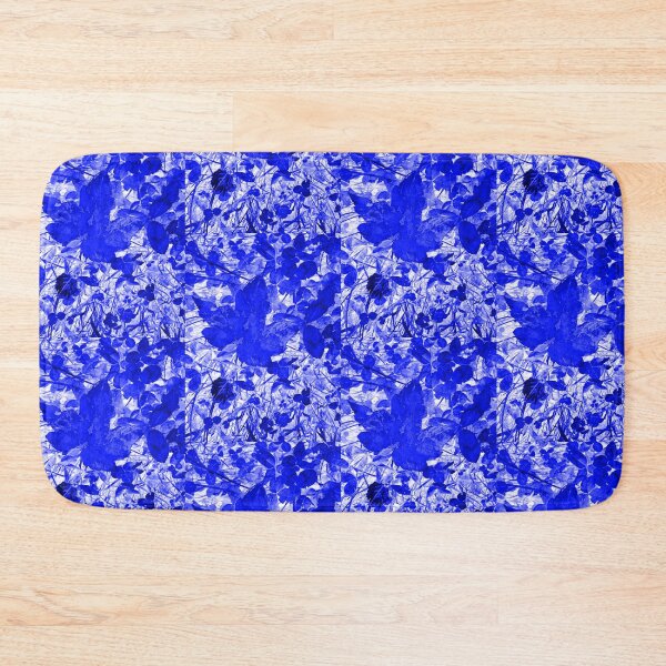 Item preview, Photograph of a leaves collection edited in blue designed and sold by Pelikancrazy.