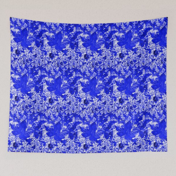 Item preview, Photograph of a leaves collection edited in blue designed and sold by Pelikancrazy.