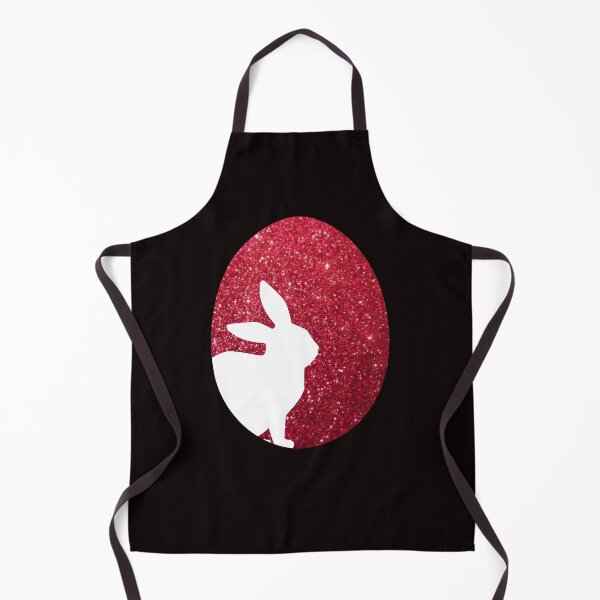Item preview, Easter Bunny Silhouette in Red Faux Glitter Easter Egg designed and sold by Felicity-K.