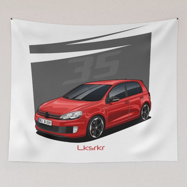 Item preview, David's red car - artwork designed and sold by Lksrkr.