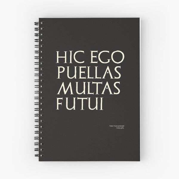 Item preview, Graffiti of Pompeii - HIC EGO PUELLAS MULTAS FUTUI designed and sold by MetaPhyStore.