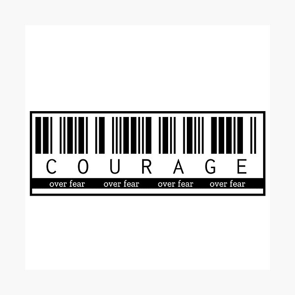 Item preview, Courage over fear designed and sold by Ciprianos.