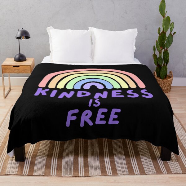 Item preview, Kindness is Free with purple text designed and sold by Gerhanj.