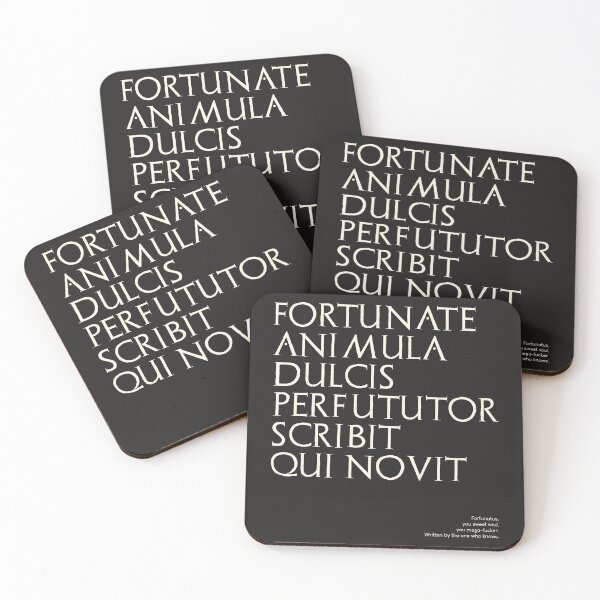 Item preview, Graffiti of Pompeii - FORTUNATE ANIMULA DULCIS... designed and sold by MetaPhyStore.