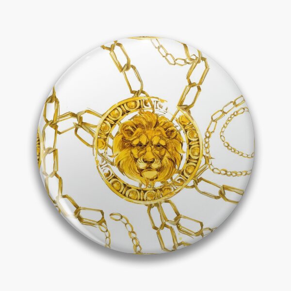 Item preview, golden lion baroque seamless pattern. Watercolor vintage gold lace ornament. luxury textile print designed and sold by Fayankova Alena.
