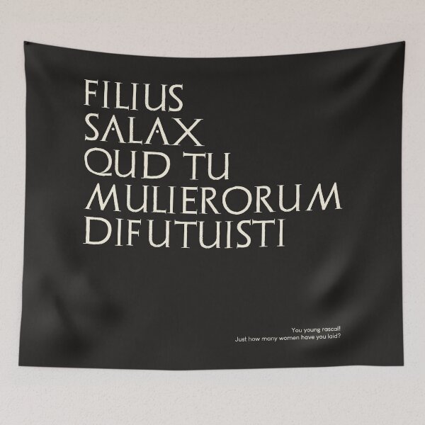 Item preview, Graffiti of Pompeii - FILIUS SALAX... designed and sold by MetaPhyStore.
