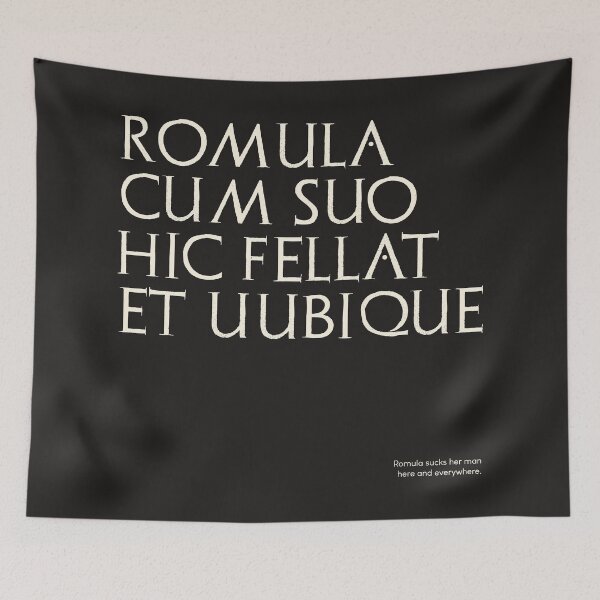 Item preview, Graffiti of Pompeii - ROMULA... designed and sold by MetaPhyStore.