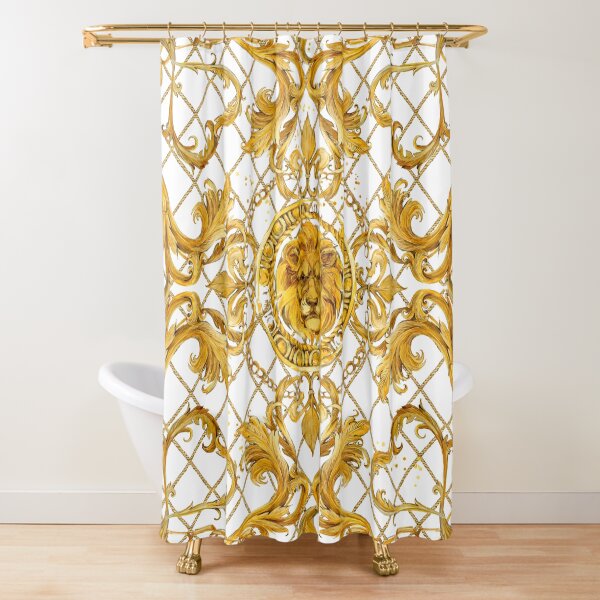 Vista previa del artículo con la obra «león dorado y adorno de damasco.», diseñado y vendido por Fayankova Alena.