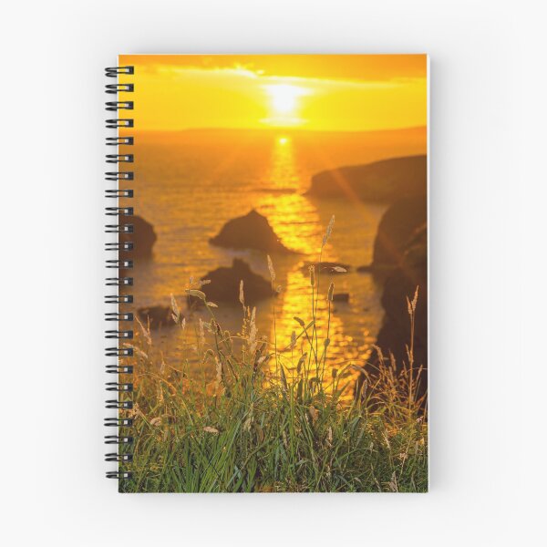Item preview, beautiful sunset over the coastal rocks designed and sold by morrbyte.