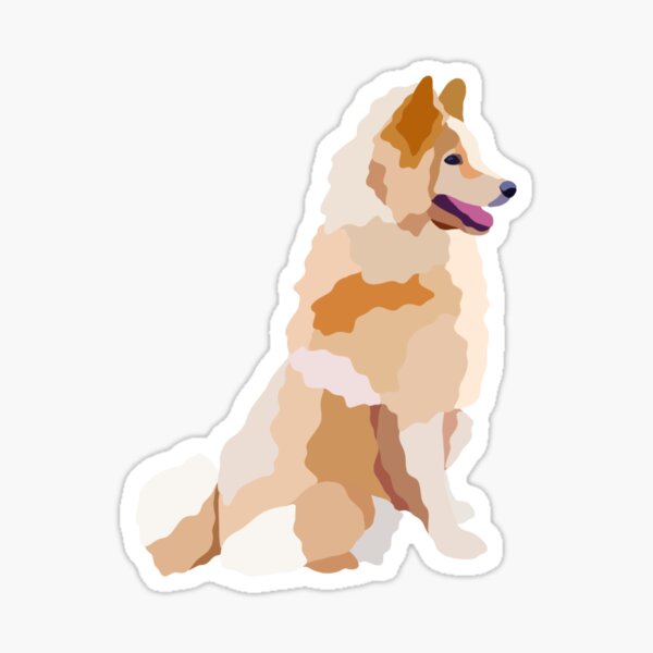 Item preview, Eurasier Spitz Sheltie Dog Portrait Digital Illustration designed and sold by sherylwylie.