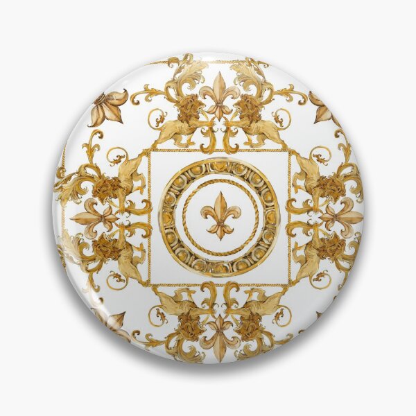 Item preview, golden lion and damask ornament designed and sold by Fayankova Alena.