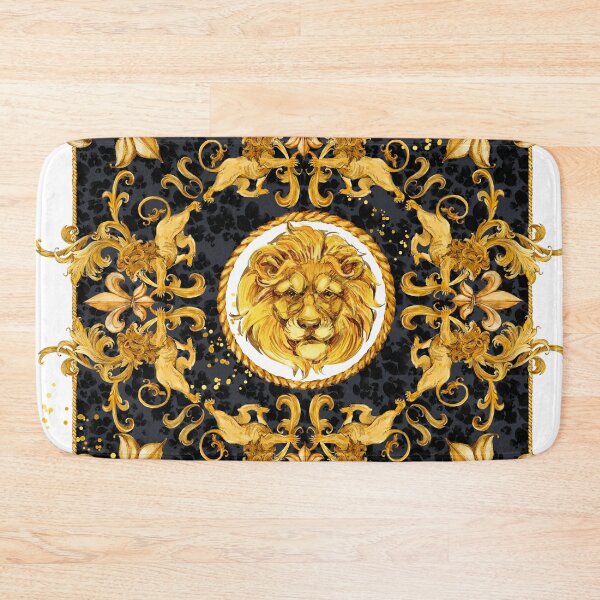 Item preview, golden lion and damask ornament designed and sold by Fayankova Alena.