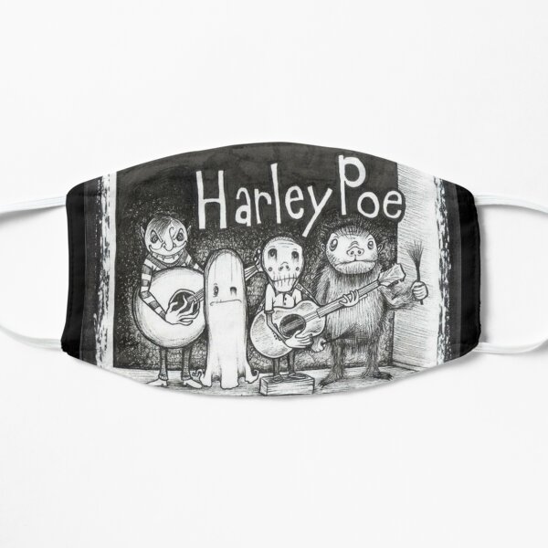 harley poe folk punk Flat Mask