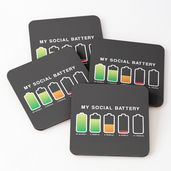 Item preview, My Social Battery Introvert (Socially Drained) designed and sold by bulaklakin.