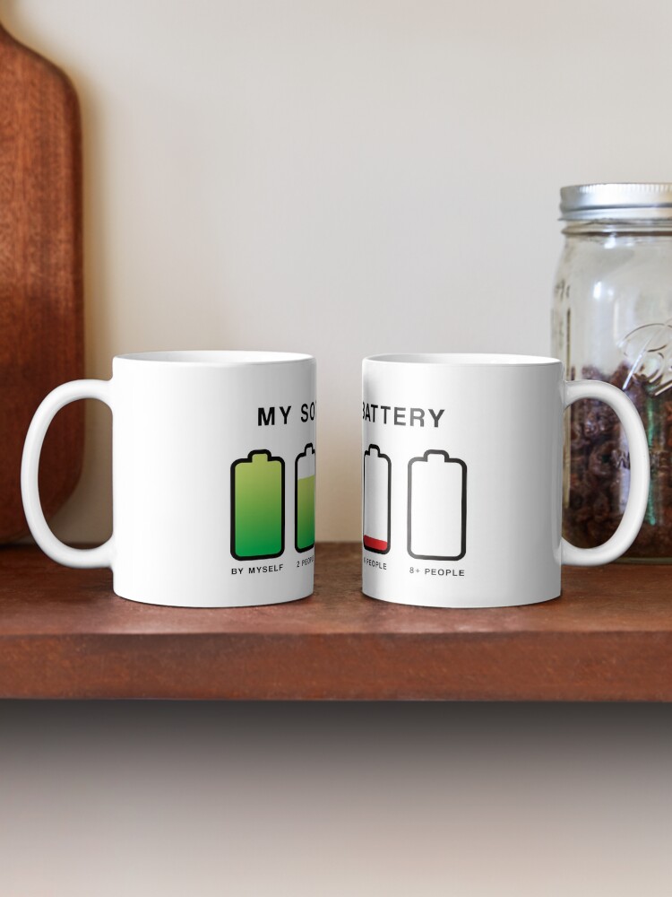 My Social Battery Front & Back Coffee Mug